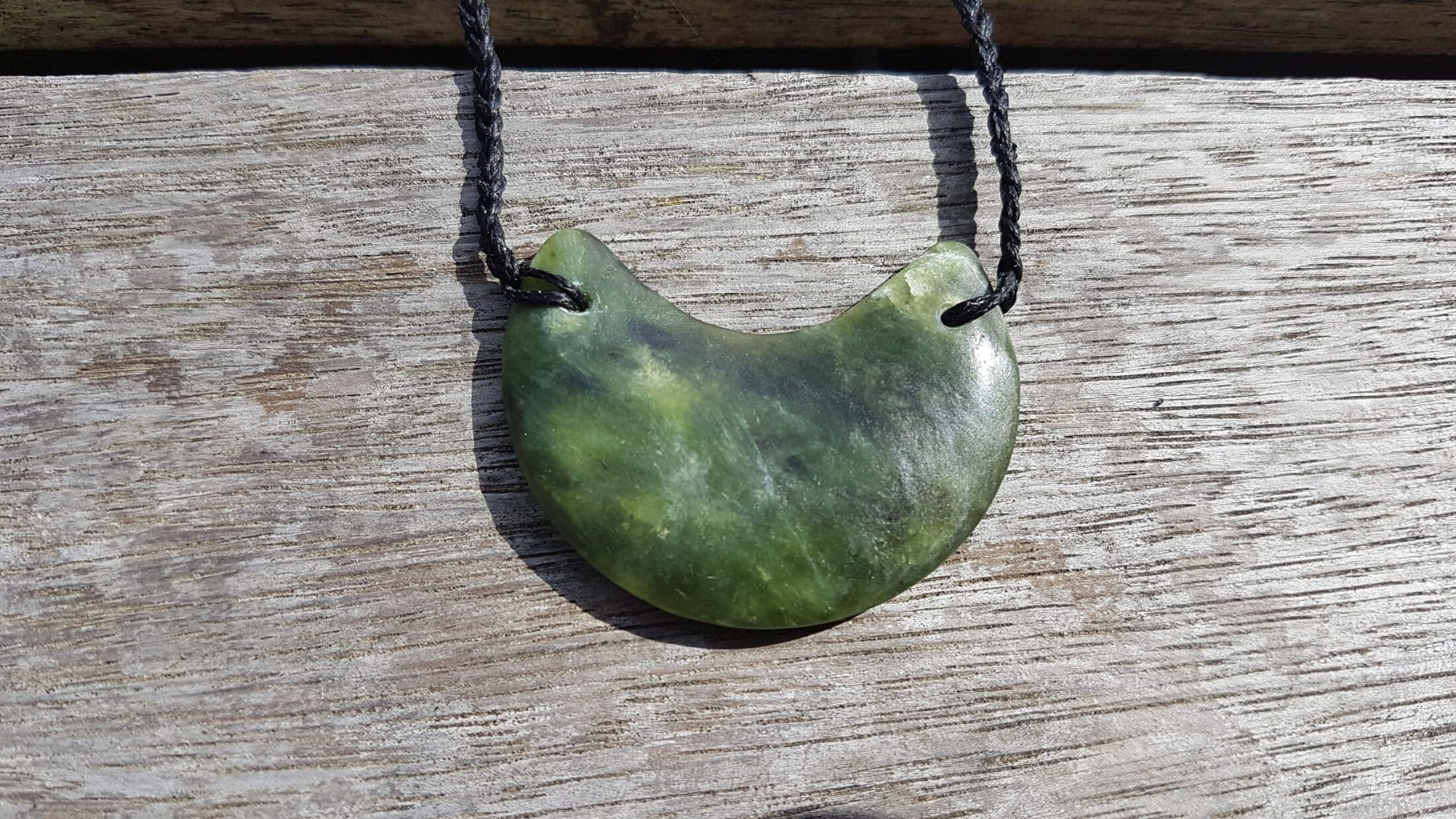 Akonga pounamu pendant jade stone carving6 – Campbell Carving