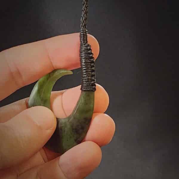 Pounamu Hei matau spiked end (8) Pounamu Hei matau spiked end (8)