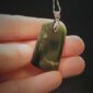 Pounamu toki silver clasp flower jade (9)