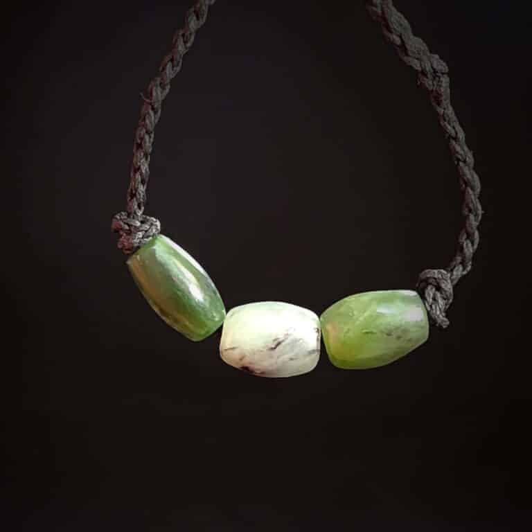 Handmade Pounamu Bead Bracelet