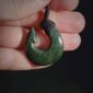 Hei Matau, pounamu, matau, hook, fish hook, taonga, maori, campbell carving (5)