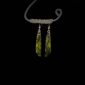 PAU04 Williiamsonite drop earring short, tangiwai, pounamu (5)
