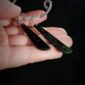 PAU06 Emerald Green Tangiwai Earrings medium, pounamu, taonga (4)