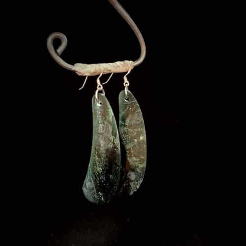 Tangiwai Large Curved Blade Earrings