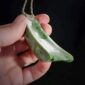 PAU20 Mana Toki Flower white bright green, taonga, pounamu (8)