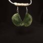Earrings, flower jade, jade, nephrite, taonga, kahurangi (1)