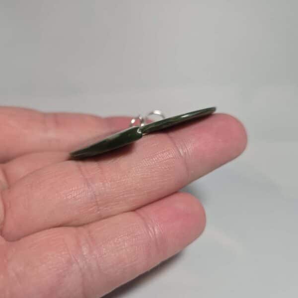 Earrings, flower jade, jade, nephrite, taonga, kahurangi (5) Earrings, flower jade, jade, nephrite, taonga, kahurangi (5)