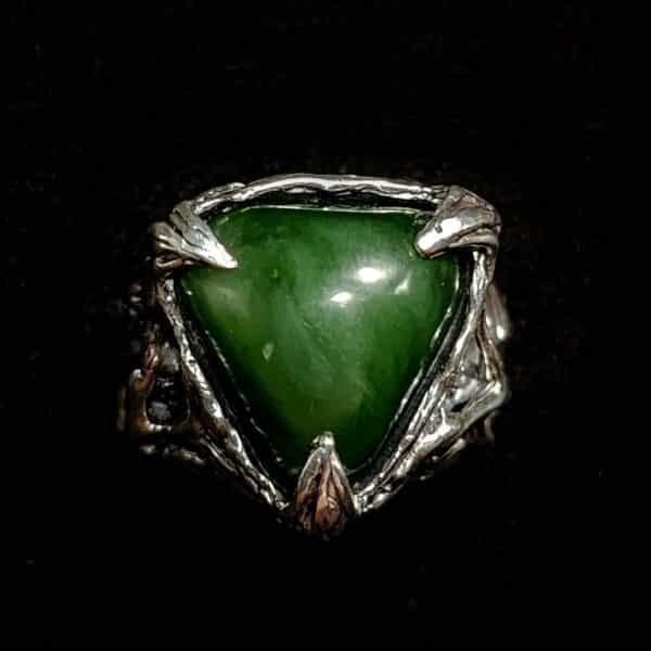 ring, silver, pounamu, veins, vines, organic, live, jade, taonga (5)