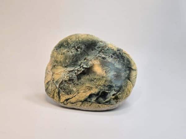 Touchstone, pounamu, display stone, mauri stone, kohatu, taonga, maori, orange, green (2)