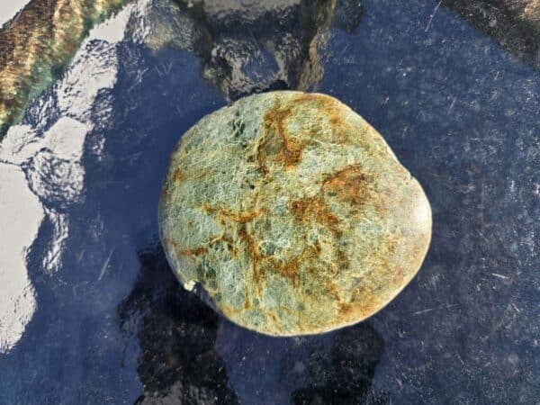 Touchstone, pounamu, display stone, mauri stone, kohatu, taonga, maori, rusty, palm sized (1) Touchstone, pounamu, display stone, mauri stone, kohatu, taonga, maori, rusty, palm sized (1)