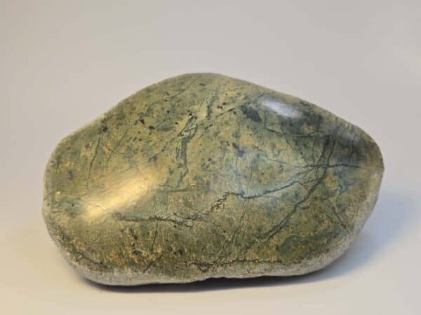 Touchstone, pounamu, display stone, mauri stone, kohatu, taonga, maori, orange and green (1)
