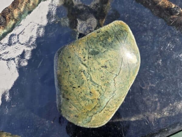 Touchstone, pounamu, display stone, mauri stone, kohatu, taonga, maori, orange and green (2) Touchstone, pounamu, display stone, mauri stone, kohatu, taonga, maori, orange and green (2)