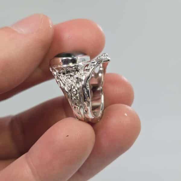 kawakawa, pounamu, silver, ring. taonga (9) kawakawa, pounamu, silver, ring. taonga (9)