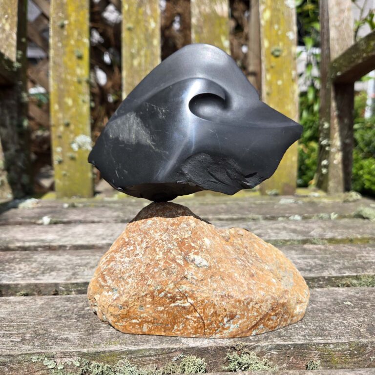 Argillite Wave Sculpture – Where the Mountains Meet the Sea