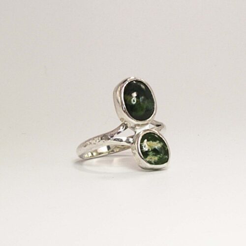 Flower Jade Duo Ring