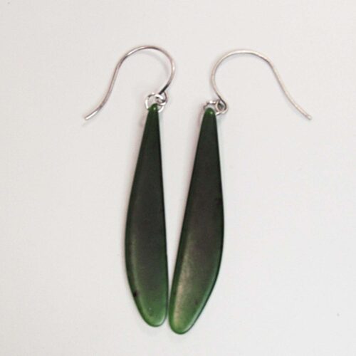 Kawakawa Pounamu Blade Earrings