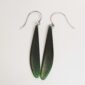 Cam124 Earrings, blade, taonga, wing, pounamu, kawakawa (1)