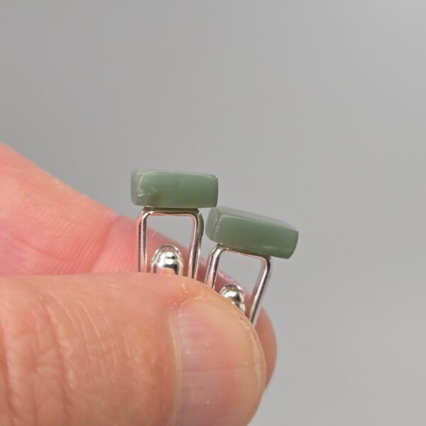 Cam143 inanga, pounamu, cufflinks, silver, sterling, taonga (2) Cam143 inanga, pounamu, cufflinks, silver, sterling, taonga (2)