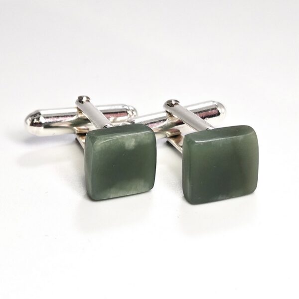 Cam143 inanga, pounamu, cufflinks, silver, sterling, taonga (9)