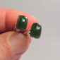 Cam144 kawakawa, pounamu, jade, taonga, cufflinks, cufflink, silver, sterling (9)